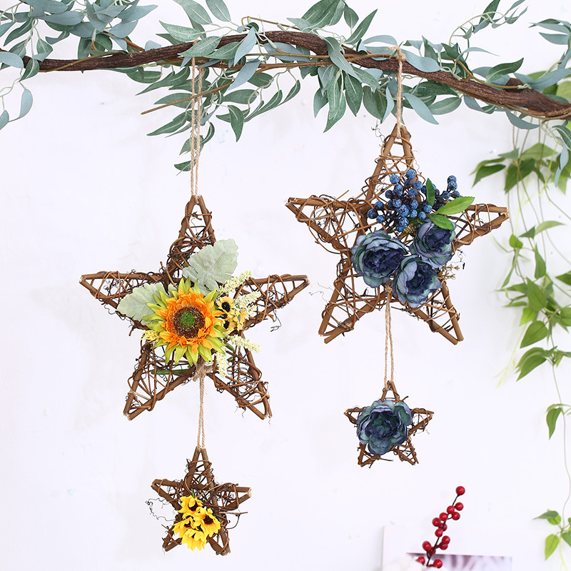 麻绳装饰墙创意幼儿园植物角墙壁挂件吊饰客厅家居悬挂森系挂饰