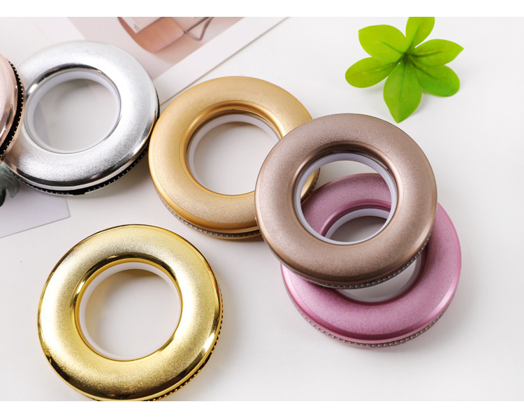 窗帘配件窗帘环打孔圈纳米圈窗帘扣消音轮窗帘罗马圈跨境货源现货