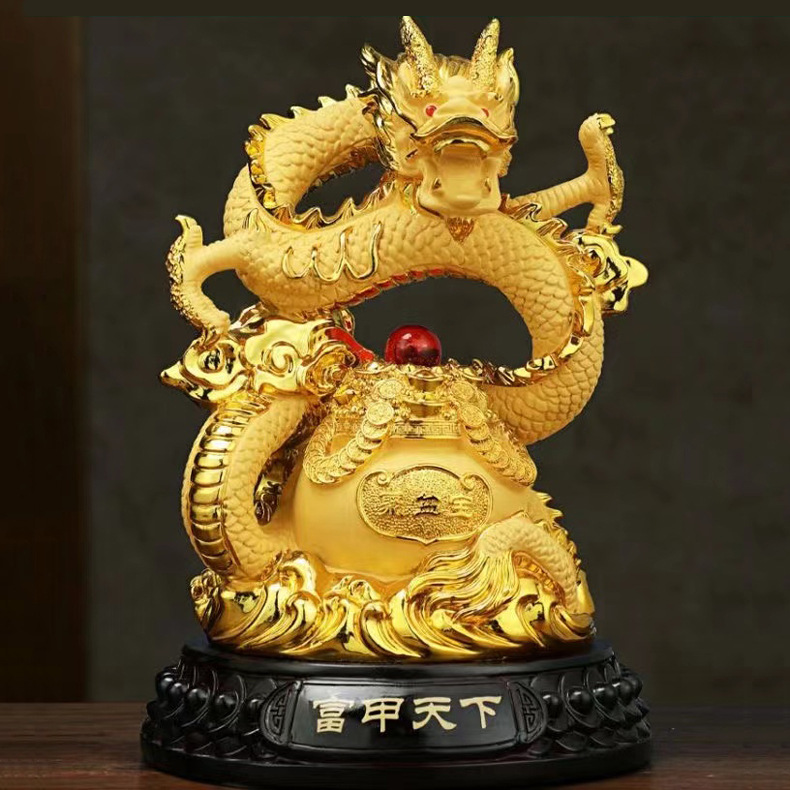 0成交39个兴旺发达沙金龙招财摆件生肖龙年新年中国人寿平安保险