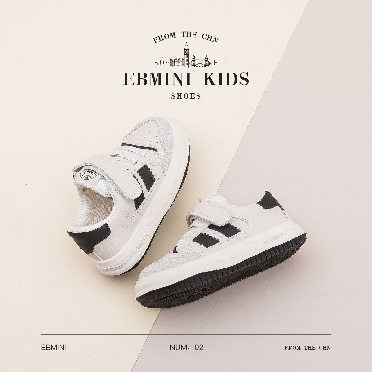 英贝米尼温州品牌男女宝宝童鞋秋季学步鞋新款中小童男女童板鞋