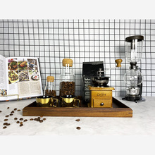 DTB9样板间厨房软装饰品搭配组合咖啡机托盘主题摆件套装餐厅橱柜