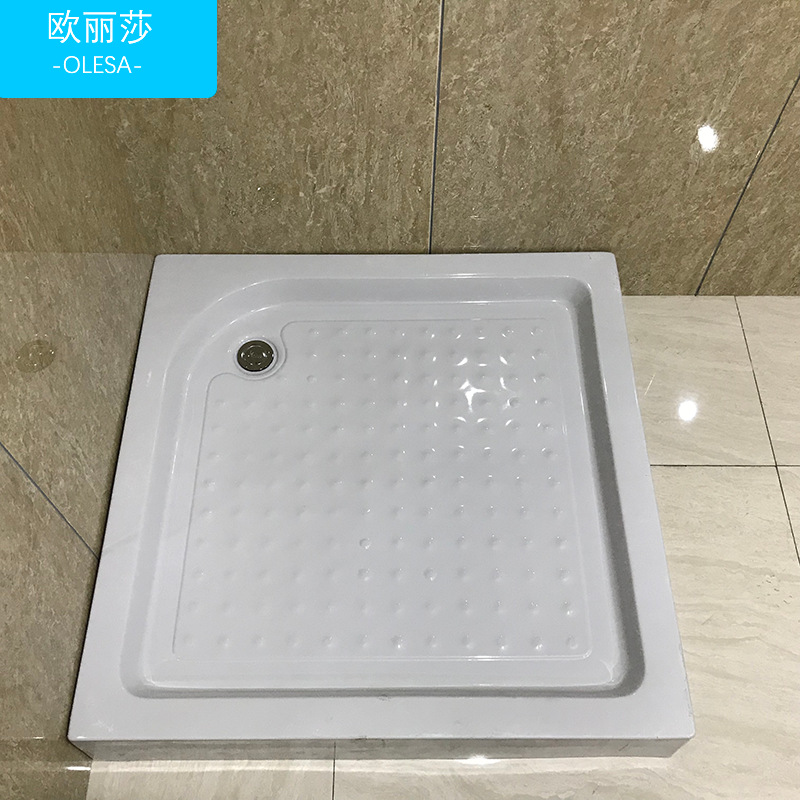 简易方形淋浴房底座底盆底盘浴室卫生间亚克力防水挡水条防水盆