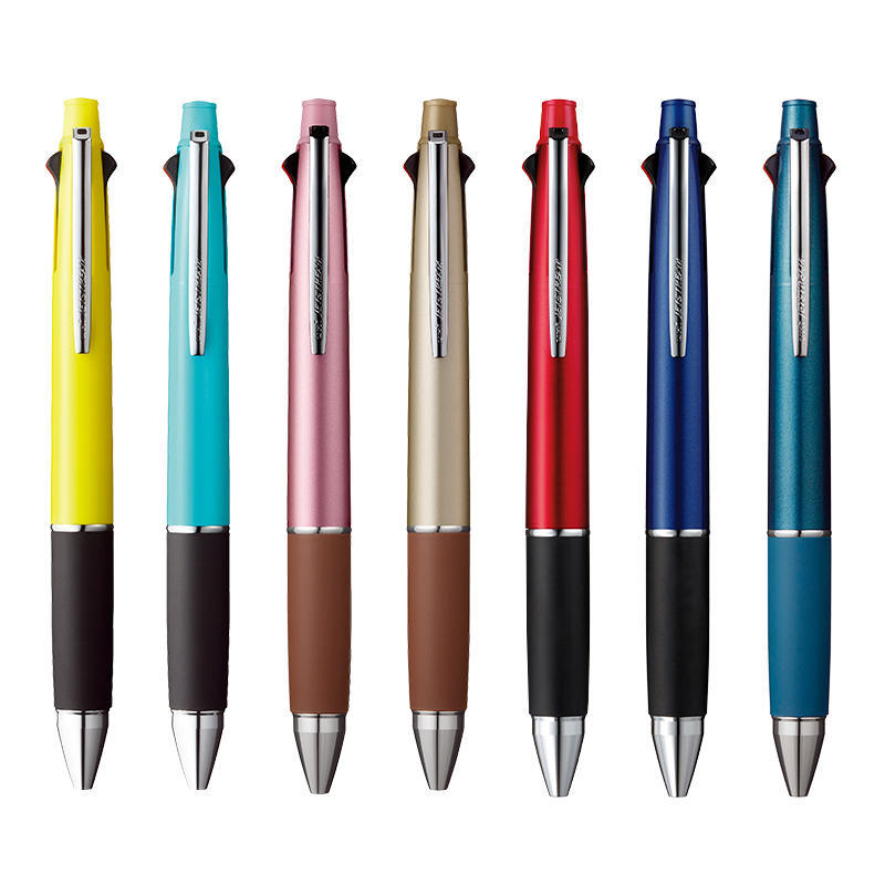 日本uni三菱花语限定多功能笔四色圆珠笔 自动铅笔组合套装0.5mm