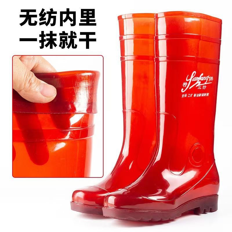 批发农牧业雨鞋男高筒夏速干无里布长筒雨靴养殖场防水鞋男胶鞋冬