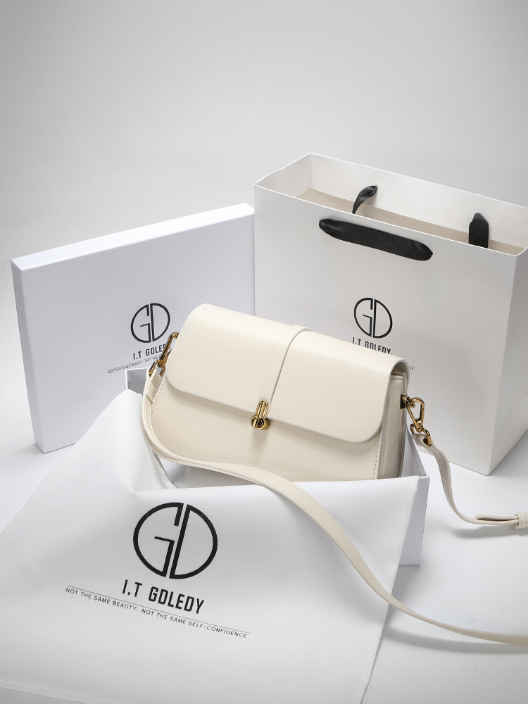 it gdledy真皮高级感包包2023新款2024女士包单肩腋下斜挎包礼物