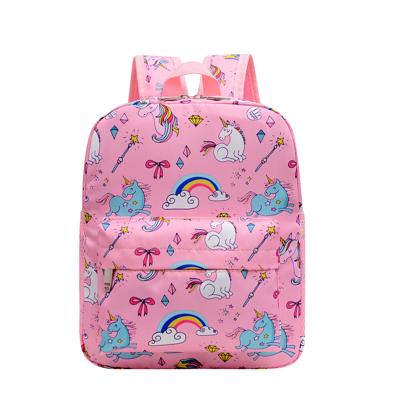 Kindergarten Backpack New Children's Cartoon Cute and Lightweight Pairs Fashion Unicorn Backpack Printed Backpack Korean Fashion