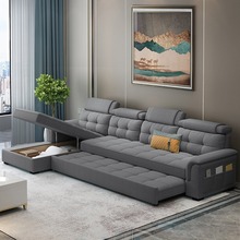 沙发床两用可折叠储物多功能客厅坐卧小户型伸缩贵妃转角科技布