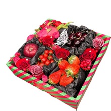 女神节法式心形水果包装盒礼盒女神节送礼浪漫鲜花包装礼品盒