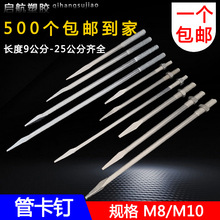 PVC管卡钉排水管墙卡钉子加长管卡钉10MM5075110管卡专用直钉国标