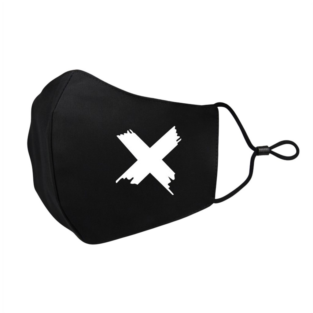 黑色外贸口罩可爱卖萌表情可调节防尘口罩搞怪君亚马逊速卖通口罩