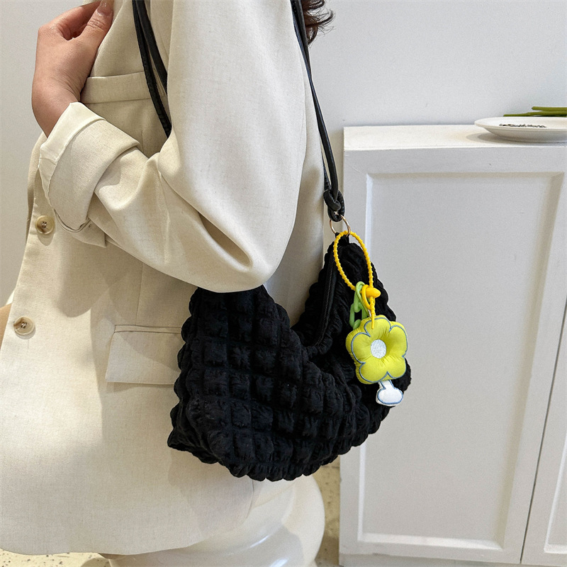 Spring Fashion Fresh Contrast Color Underarm Shoulder Square Pouch Women Bags2023 Popular Leisure All-Match Messenger Bag