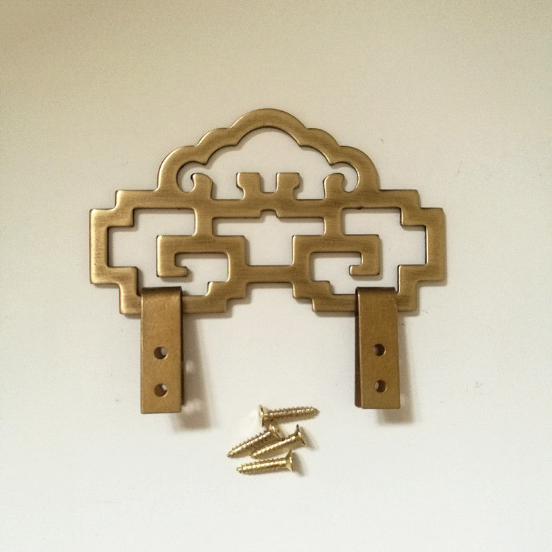 中式仿古家具古典纯铜画框匾额挂钩中式画钩画托装饰家具画匾配件