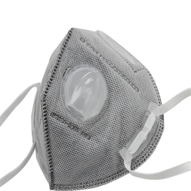 cm朝美6002a-4带呼气阀活性炭防尘口罩独立包装飞沫唾液工业飞尘