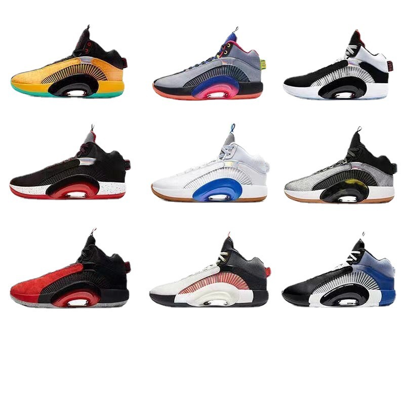 新款乔35代篮球鞋男aj35郭艾伦女东契奇实战双气垫战靴缓震运动鞋