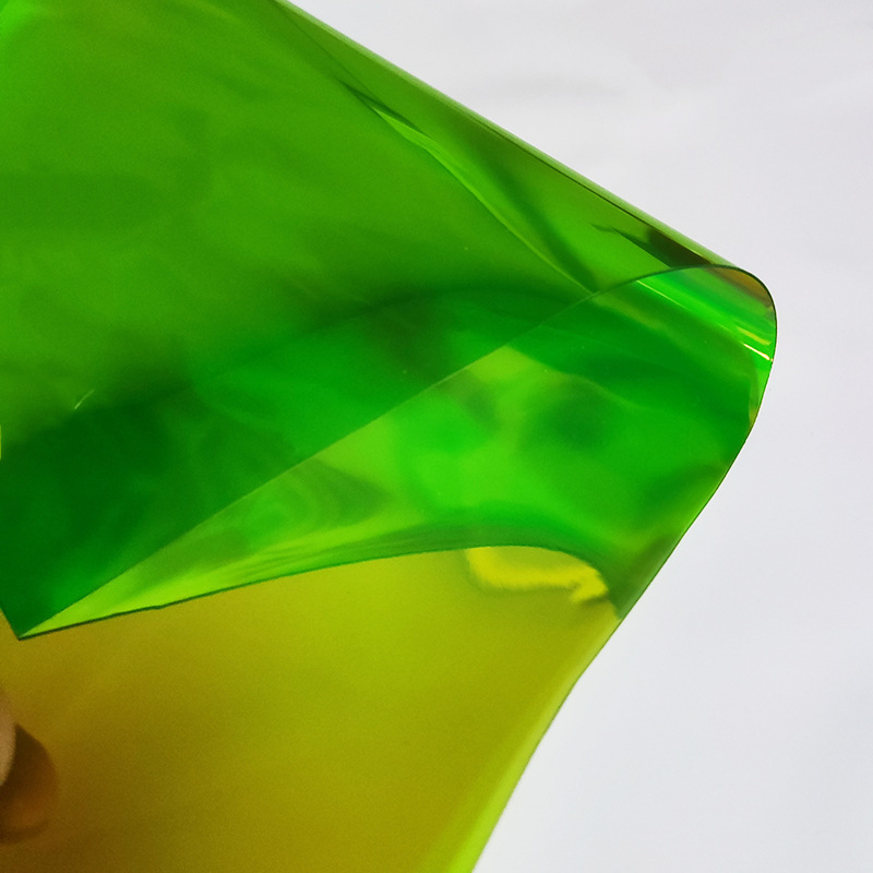 厂家直销 七彩透明镭射pvc幻彩膜 各种厚度 幻彩反光舞台店面装饰