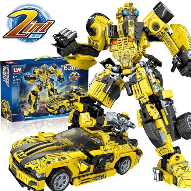lewan 7042 wasp mech bilateral sports car compatible with lego assembled building blocks big gift box toy birthday gift
