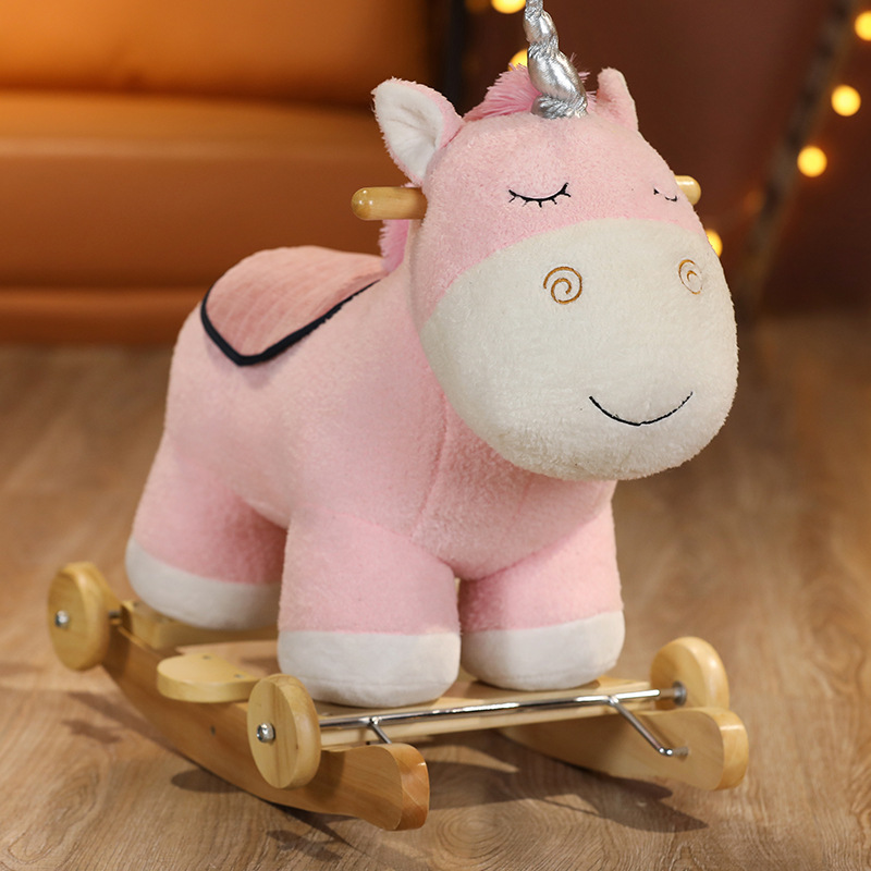 儿童木马摇马玩具摇摇椅溜溜车二合一大人婴儿一周岁宝宝生日礼物