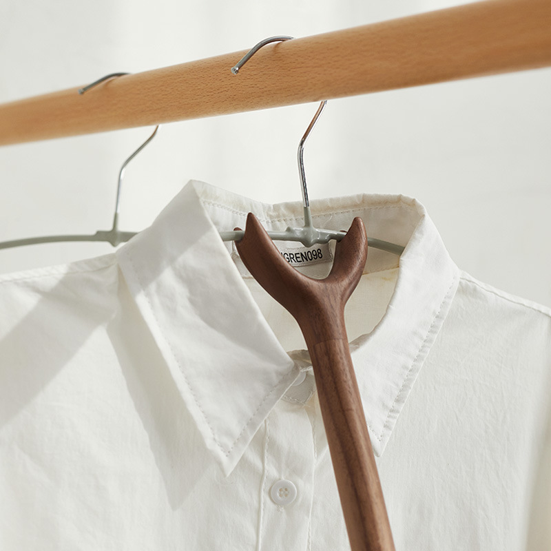 日式木质壁挂式晾衣杆衣叉撑衣杆家用晒衣杆晾衣服叉丫凉衣挑衣杆