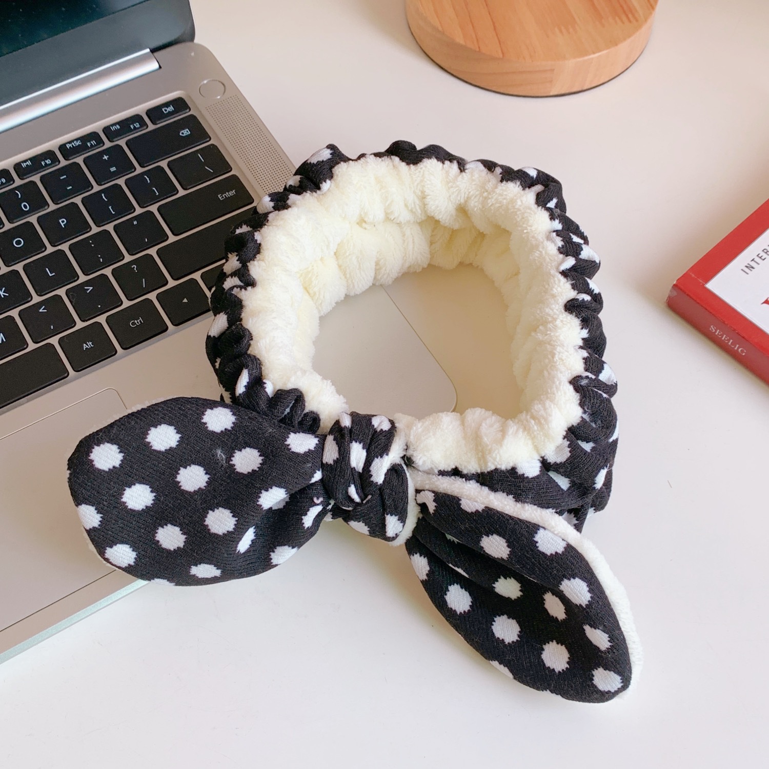 可爱大蝴蝶结毛绒洗脸发带甜美少女心束发带敷面膜发箍发饰头饰萌