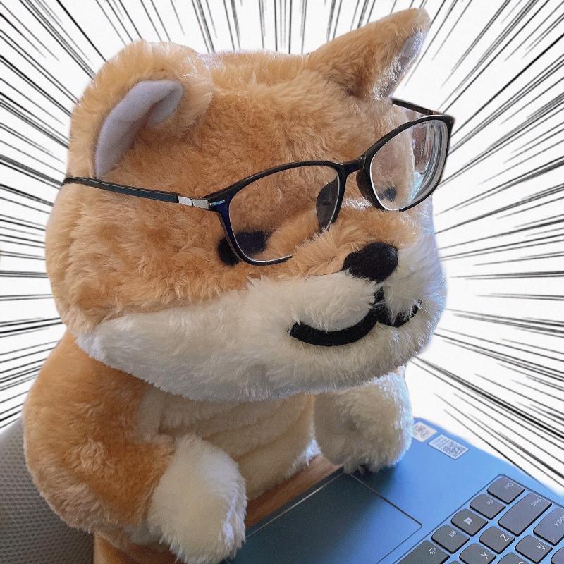 社畜打工狗单身狗可爱傻狗浅茶柴犬85cm抱枕日系毛绒玩偶长条公仔