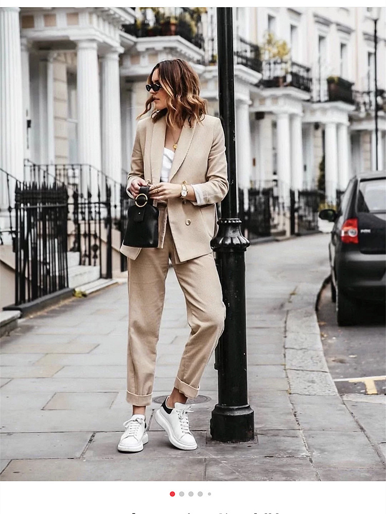 麦昆小白鞋女真皮2021新款学生韩版百搭网红厚底增高软底情侣板鞋