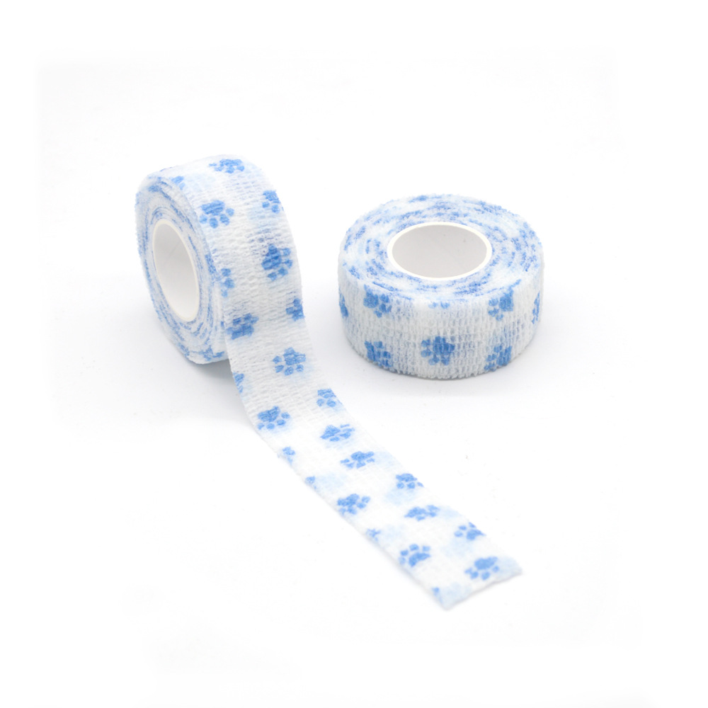 Finger Guard Bandage Wholesale Writing Self-Adhesive Bandage Finger Bandage Non-Woven Elastic Bandage Pet Tattoo Bandage