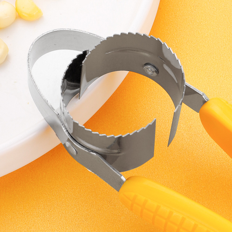 Creative Plastic Manual Corn Planer Stainless Steel Blades Corn Peeler Kitchen Gadget Wholesale