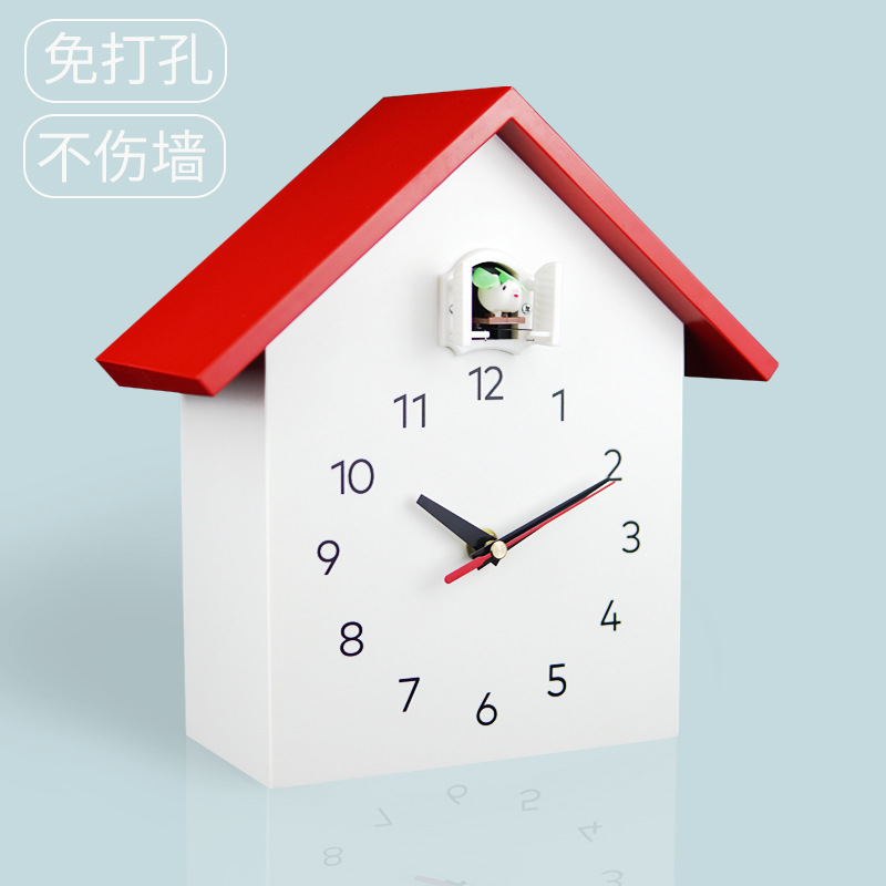 Wall Clock Cuckoo Clock Alarm Clock Bird Call Creative Children Pocket Watch Living Room Desk Clock Clock Mute Cooing Clock