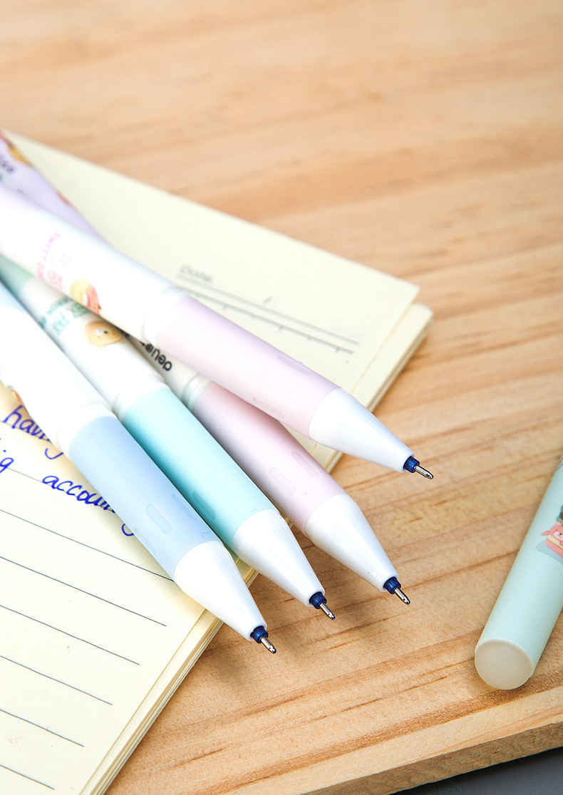 得力a655学生可擦笔0.5mm摩易擦笔晶蓝儿童易摩擦水笔全针管