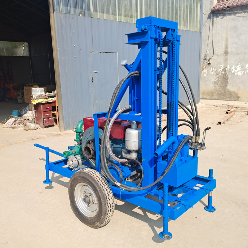 厂家直销横向液压钻井机 路面穿越打井机 100米超深水井钻机