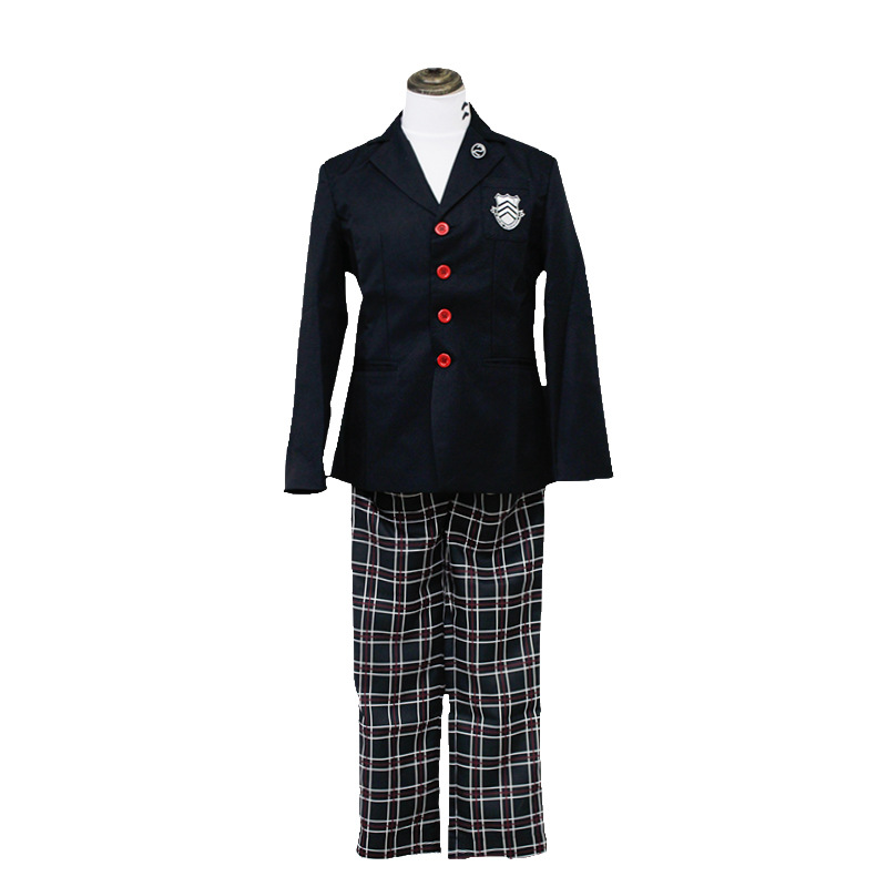 雨宫莲cos制服通勤校服p5女神异闻录5cosplay眼镜道具来栖晓cos服