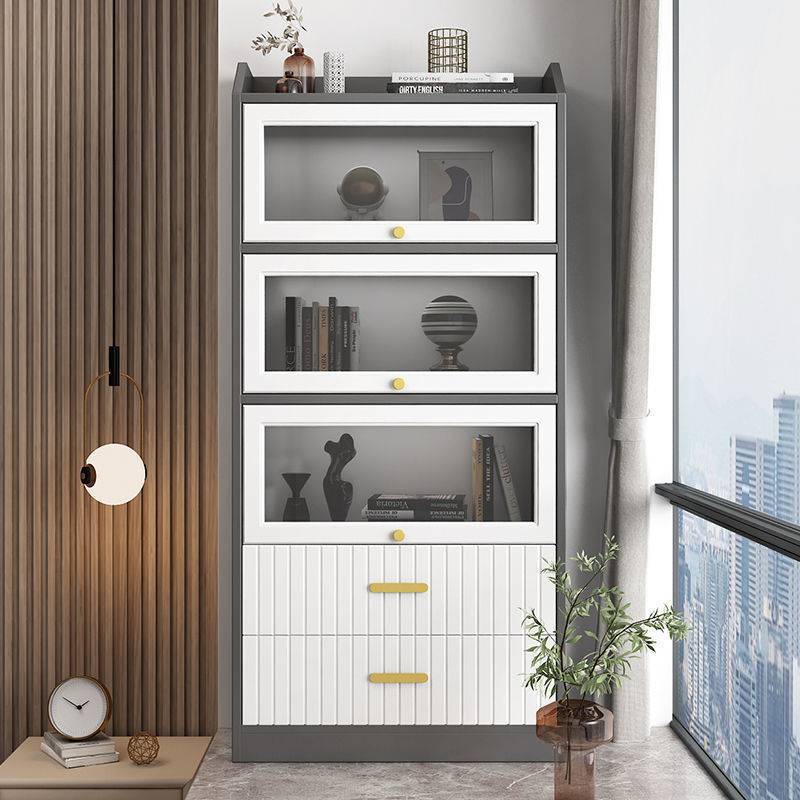 飘窗柜储物柜阳台防晒收纳置物柜多功能收纳卧室书柜轻奢书架