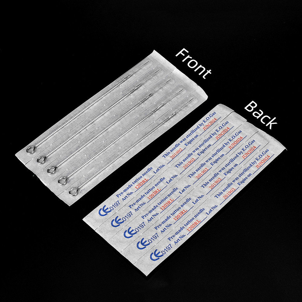 散装5支atomus纹身长针 割线打雾上色纹身针排针刺青一次性圆针