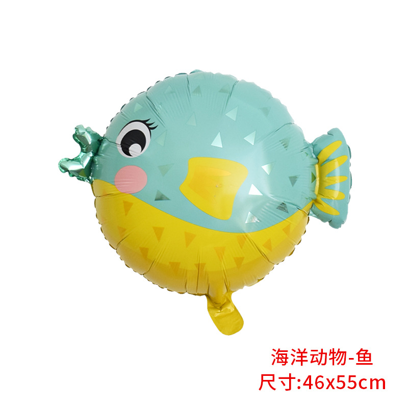 Marine Animal Octopus Crab Seahorse Octopus Aluminum Film Balloon Birthday Wedding Party Festival Decorations Arrangement