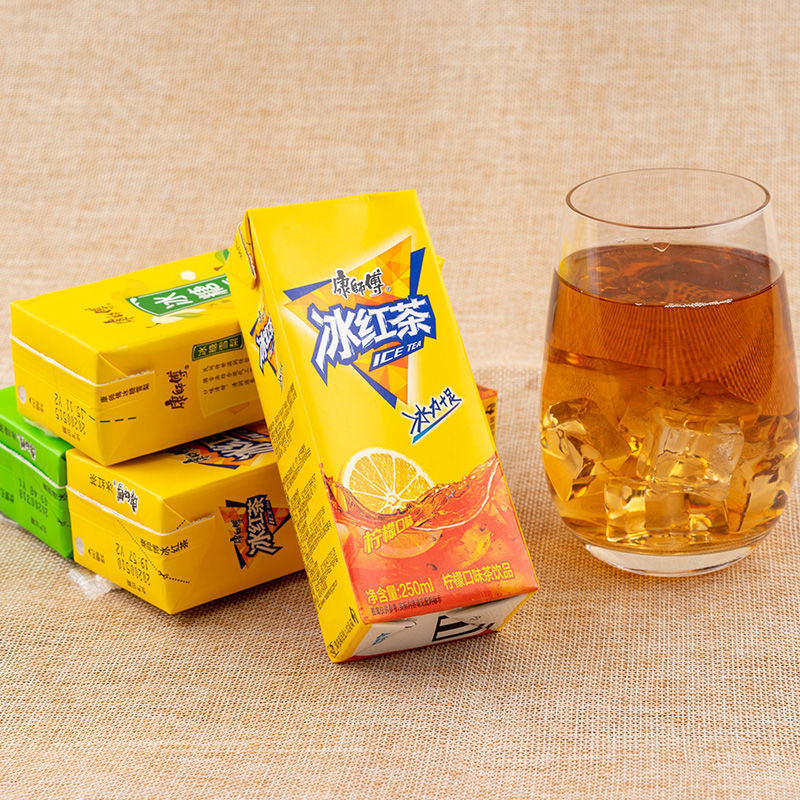 康师傅饮料250mlx8盒装冰红茶鲜果橙茉莉蜜蜂蜜柚子夏季解渴饮料