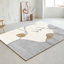 日式客厅地毯侘寂风轻奢高级沙发茶几毯简约现代抽象卧室床边地垫