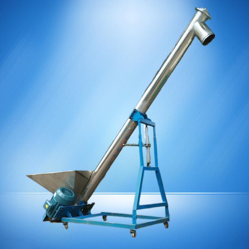 不锈钢塑料颗粒上料机饲料螺旋搅筒 粉末提料机