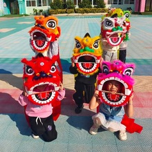 儿童舞狮子道具套装 舞狮头鼓2-14岁幼儿园表演小狮头玩具8醒狮鼓