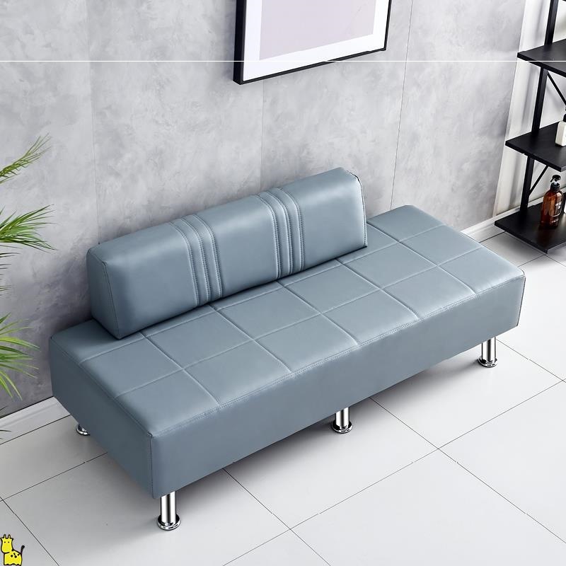 理发店沙发等候椅网红长条简约美发店休息区沙发椅发廊专用三人椅