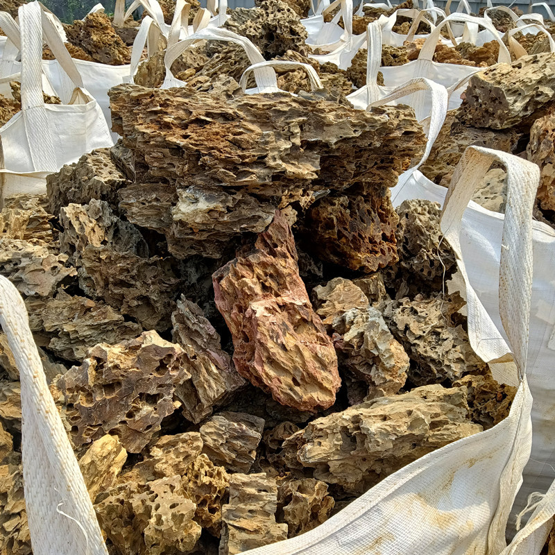 厂家批发 松皮石 青龙石 多孔松皮石 鱼缸小假山石 水族造景石