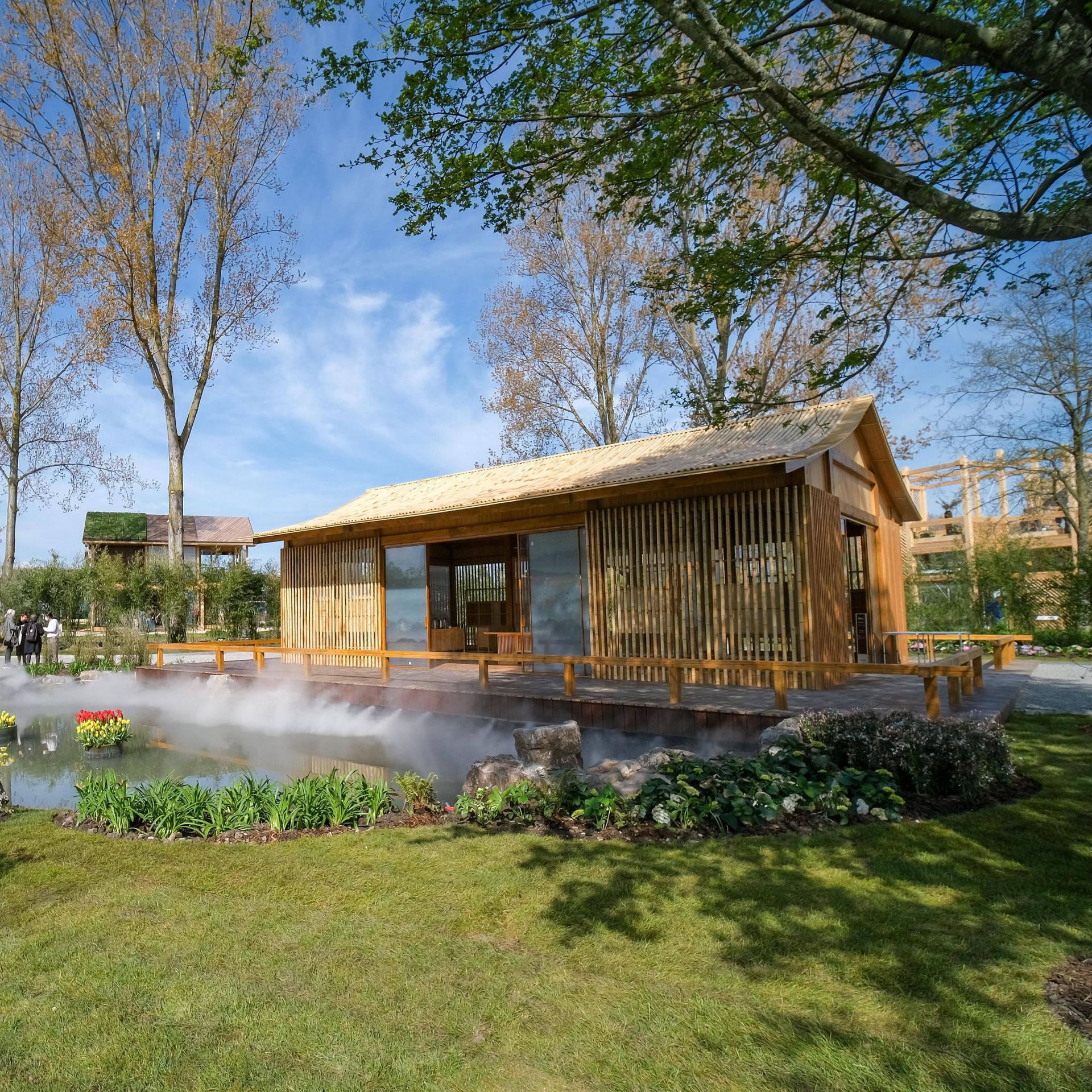 竹建筑竹屋2022年荷兰阿尔梅勒世界园艺博览会中国竹园指定建造方