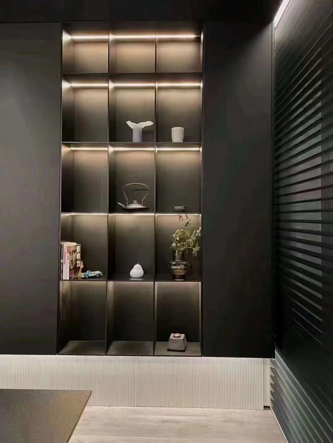 威吕 铝合金板柜 金属铝板柜 书柜 客厅电视柜 储物柜 展示柜