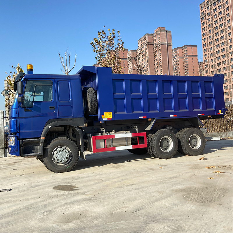 销往非洲 二手豪沃自卸车 375马力砂石料运输车厢货车 颜色可订