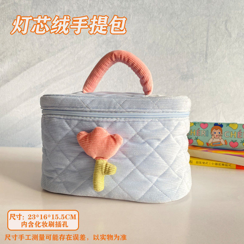 Cosmetic Bag Women's Cute Portable 2022 New Advanced Waterproof Large Capacity Portable Wash Travel Storage Bag