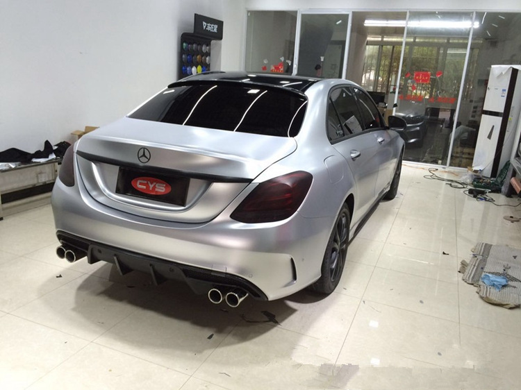 电光银冰膜改色膜太空铝银色贴纸汽车拉丝银贴膜哑光碳纤维全车贴