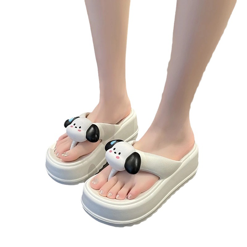 Eva Poop Feeling 7cm High Heel Platform Flip-Flops Eva Deodorant Summer Fashion Best-Seller Puppy Spot Delivery