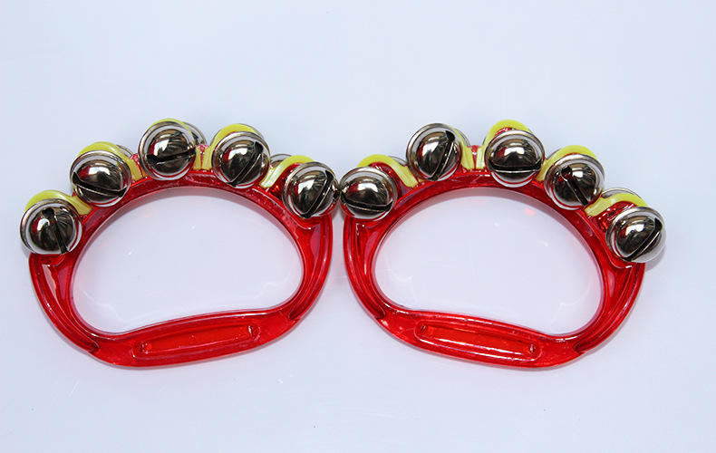 串铃 奥尔夫打击乐器 透明手摇铃 幼儿园早教教具ktv气氛道具摇铃