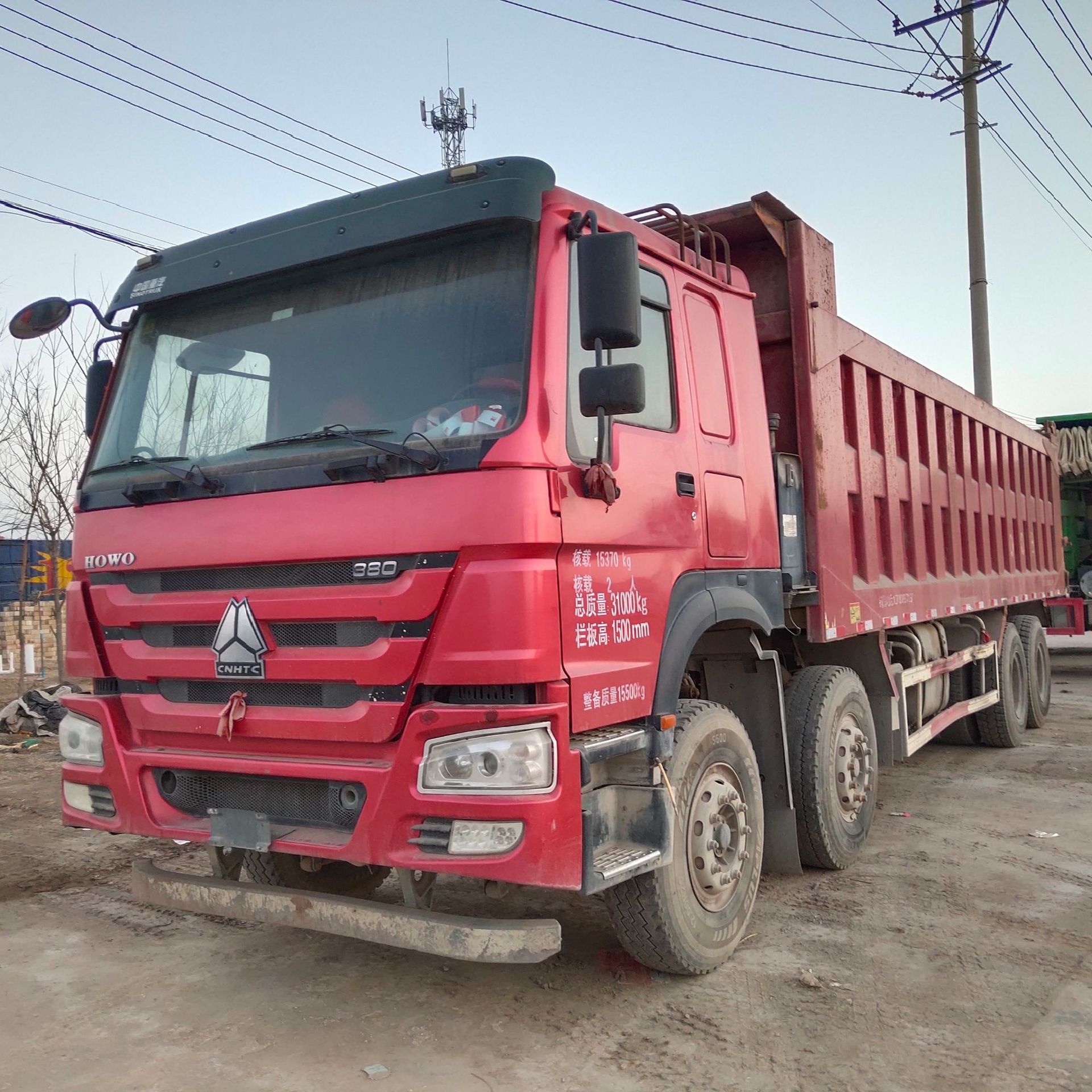 二手后八轮货车 工程自卸车 二手豪沃380前四后八工程自卸运输车
