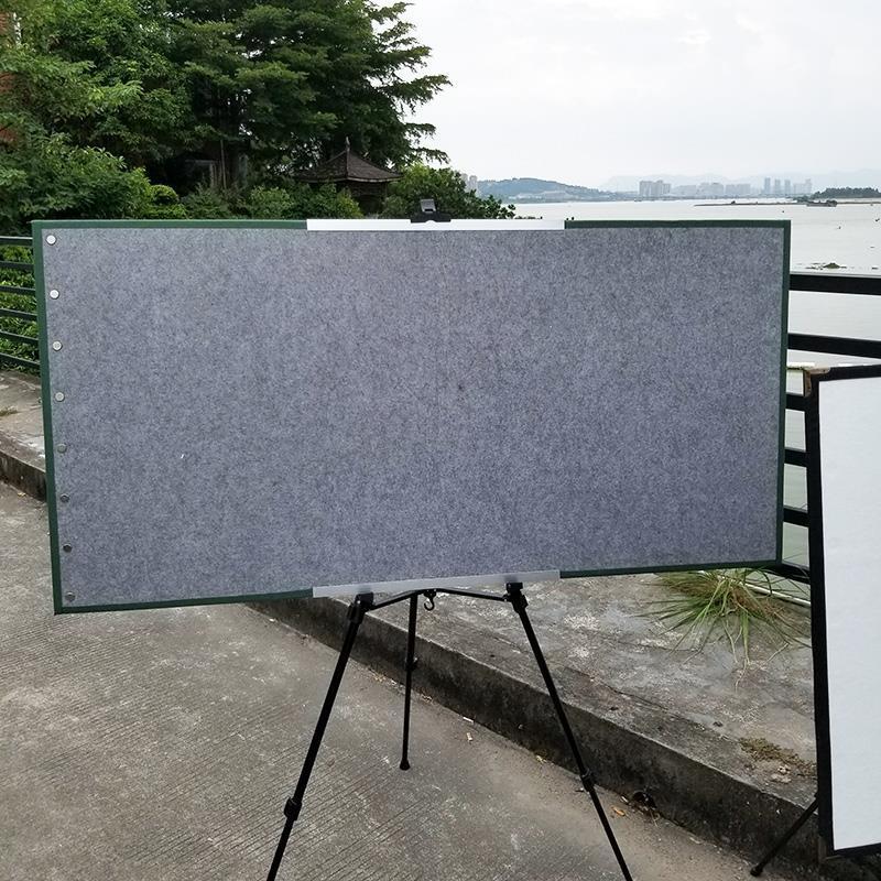 毛毡墙齐岳国画写生画板磁性羊毛毡折叠便携户外采风铁皮四尺三尺