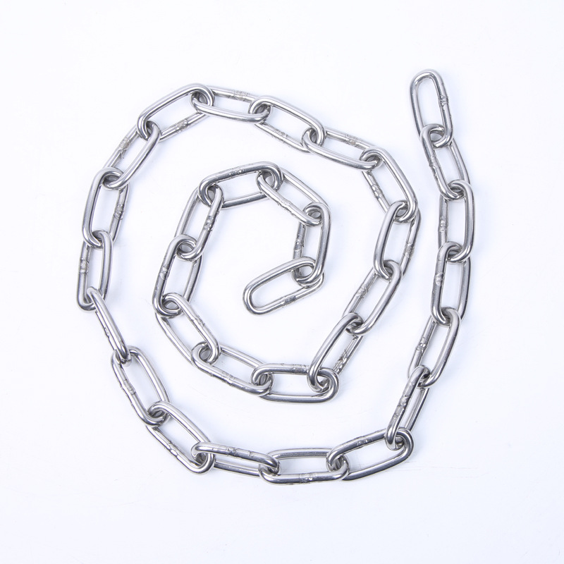 304不锈钢链条铁链链条锁吊灯宠物晾衣承重护栏秋千铁锁链条